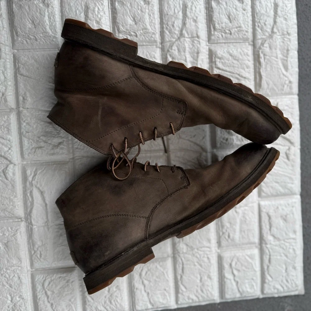 Sorel Men's NM2786-246 Madson Chukka Brown Leather Waterproof 11.5